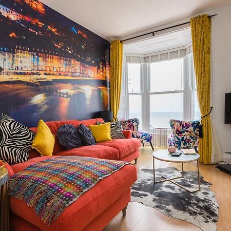 Sea view Ar Lan y Mor LUXURY APARTMENT Aberystwyth Exterior foto